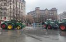 Los tractores continúan estaciones en la glorieta de Merindades