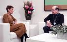 María Chivite y Florencio Roselló, durante su encuentro