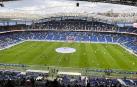 Aspecto del Reale Arena ante del inicio del Real Sociedad-Osasuna.