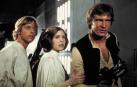 De izquierda, Mark Hamill, Carrie Fischer y Harrison Ford, durante el rodaje de 'La guerra de las galaxias'