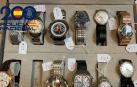 Parte de los relojes recuperados por la Policía Nacional