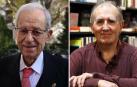 El exdiputado Jaime Ignacio del Burgo (Izda.) y el exparlamentario Miguel Izu (dcha.)./