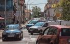 Detalle del cruce de las calles San Martín y Estella