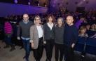De izquierda a derecha: Julio Mazarico, Icíar Les, Ana Torrent, Petra Martínez y Luis Alegre, a su llegada al Cine Moncayo