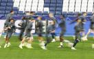 Entrenamiento del RB Leipzig en el Santiago Bernabéu la previa al partido de Champions contra el Real Madrid./