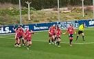 Las jugadoras de Osasuna celebran el gol de Maite Valero