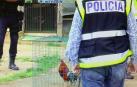 Agentes de la Policía Nacional durante la operación
