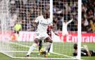 Antonio Rudiger celebra uno de los goles del Real Madrid