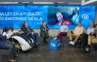 Feijóo se reunió este lunes con enfermos de ELA en la víspera del debate de la Ley del PP en el Congreso
