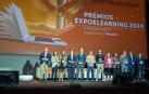 Alfonso Bañón, director de Programas Online de la Unidad de Programas Profesionales de la Universidad de Navarra (quinto por la izquierda), junto al resto de premiados en el evento Expoelearning 2024