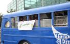 Un autobús de Traperos de Emaús, una de las entidades miembro de REAS Navarra.