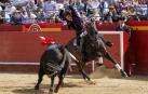 Guillermo Hermoso, durante la corrida