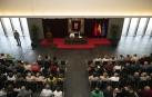 Fotos del acto de homenaje a los empleados del Gobierno de Navarra jubilados o fallecidos en 2023. /