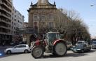 Los tractores vuelven a las calles de Pamplona este viernes, 22 de marzo.