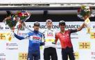 Pogacar, escoltado en el podio de la Volta por Landa (2º) y Bernal (3º)