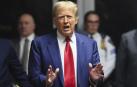 Donald Trump, este lunes en Nueva York