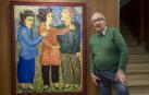 Patxi Buldain en la exposición que presentó en 2019 en el Hotel Maisonnave