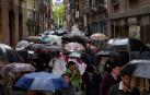 Recibimiento del Ángel de Aralar en Pamplona.