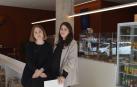 Las hermanas Zuriñe y Bidane Lafón Los Arcos en su nueva cafetería Bon Appetit del barrio de Iturrama