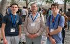 De izq. a dcha.: Xabier Tapia, Miguel Arana y Mikel Pérez de Gracia, fotografiados en Granada