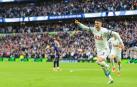 Pedro Porro celebra un gol en el partido entre el Tottenham Hotspur y el Nottingham Forest