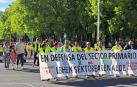 Manifestación de agricultores en el centro de Pamplona./