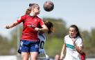 Vera Martínez, autora de un gol de cabeza en Albacete