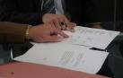 Imagen de archivo de una firma de un contrato