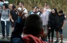 Despedida en Orkoien el pasado agosto a los niños saharauis que pasaron en Navarra el último verano