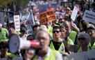 Protesta por las pensiones y salarios públicos en Madrid en octubre de 2022