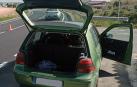 Coche inmovilizado en la N-121-C