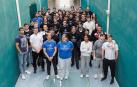 Participantes en la competición nacional de programación AdaByron Multisede, en la UPNA. En primer término, de izda. a dcha., el director de la Cátedra Tracasa de Ciencias de la Computación e Inteligencia Artificial, Mikel Galar, y la profesora Aránzazu Jurío, responsable del Grado en Ingeniería Informática de la UPNA