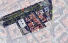 Área de actuación prevista en la reforma del Paseo de Sarasate