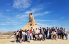 Alumnado del Basque Culinary Center, en su visita del pasado año al Castildetierra en las Bardenas Reale