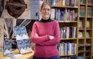 La donostiarra Begoña Santos Olmeda, este jueves durante la presentación de su primer libro en Muga