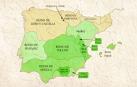 Mapa de la península ibérica durante el reino de García Sánchez III. El monarca pamplonés murió en la batalla de Atapuerca