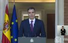 Pedro Sánchez, en su comparecencia de la Moncloa