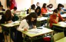 Alumnos y alumnas de 2º de la ESO del IES Basoko, en una prueba de años anteriores.