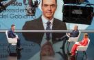 Pedro Sánchez durante la entrevista en TVE