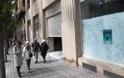 Local de la plaza del Vínculo, en obras para la tienda de Joma.