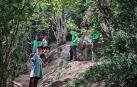 Participantes en el campo de voluntariado que el año pasado realizó trabajos de limpieza, recuperación y documentación de búnkeres en Isaba