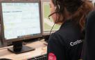 Una empleada en el servicio de 112 de Castilla y León