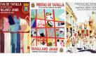 De izda. a dcha., ‘Enfilando las fiestas', ‘Siete días de colores’ y ‘Kaleangora, kalean behera’.