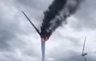 El aerogenerador, en llamas