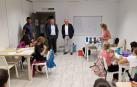 Visita del consejero Gimeno a una de las sesiones de la 'English Week' del pasado otoño en Lekaroz