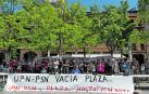Representantes de la Asociación de pequeños productores y productoras este sábado en la plaza