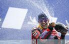 El piloto español Jorge Martín celebra su victoria en el Gran Premio de Le Mans de MotoGP