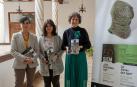 Desde la izda., Eloísa Ramírez, la edil Ana Duarte;  y la consejera Rebeca Esnaola ayer en Estella