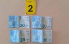 Varios de los billetes incautados por la Policía Foral