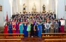 Los alumnos posaron juntos en el altar de la iglesia del Colegio Jesuitas de Tudela